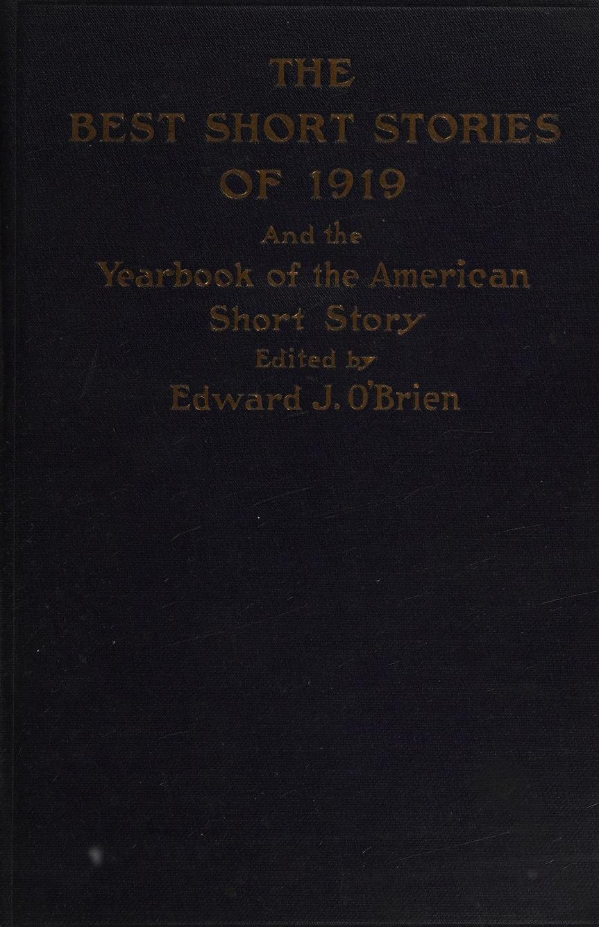 جلد کتاب The Best Short Stories of 1919