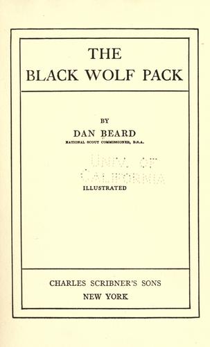 جلد کتاب The Black Wolf Pack