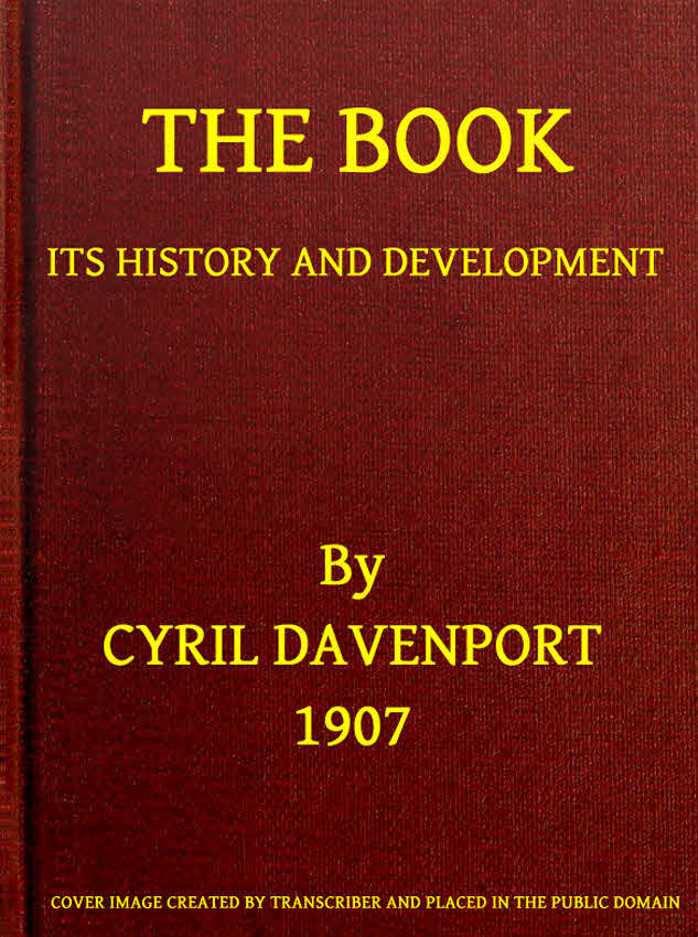 جلد کتاب The Book: Its History and Development