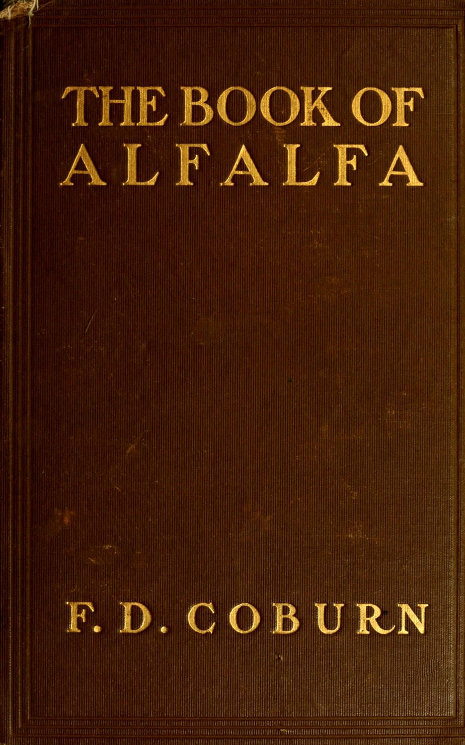 جلد کتاب The Book of Alfalfa
