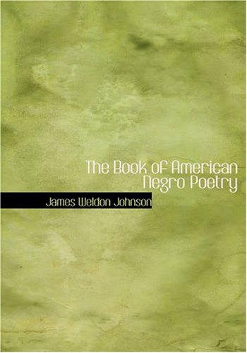 جلد کتاب The Book of American Negro Poetry