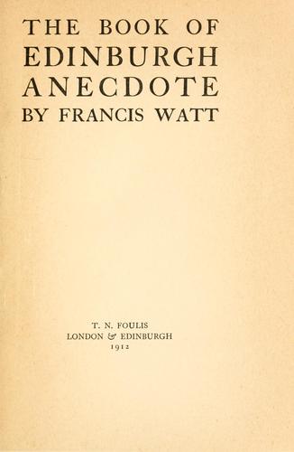 جلد کتاب The Book of Edinburgh Anecdote