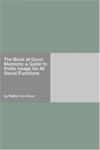جلد کتاب The Book of Good Manners