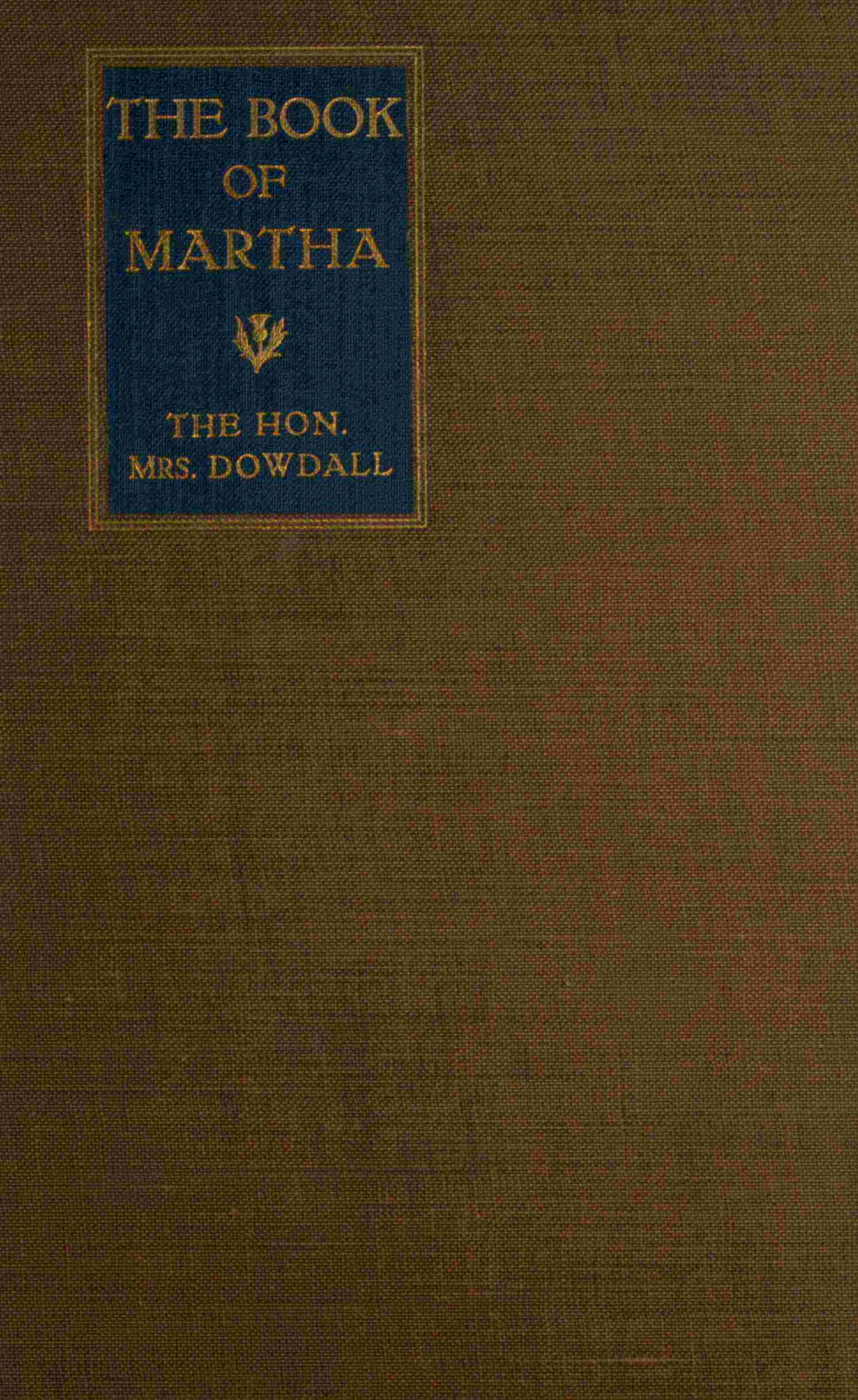 جلد کتاب The Book of Martha