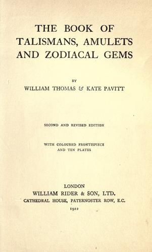 جلد کتاب The book of talismans, amulets, and zodiacal gems
