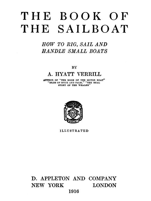 جلد کتاب The Book of the Sailboat