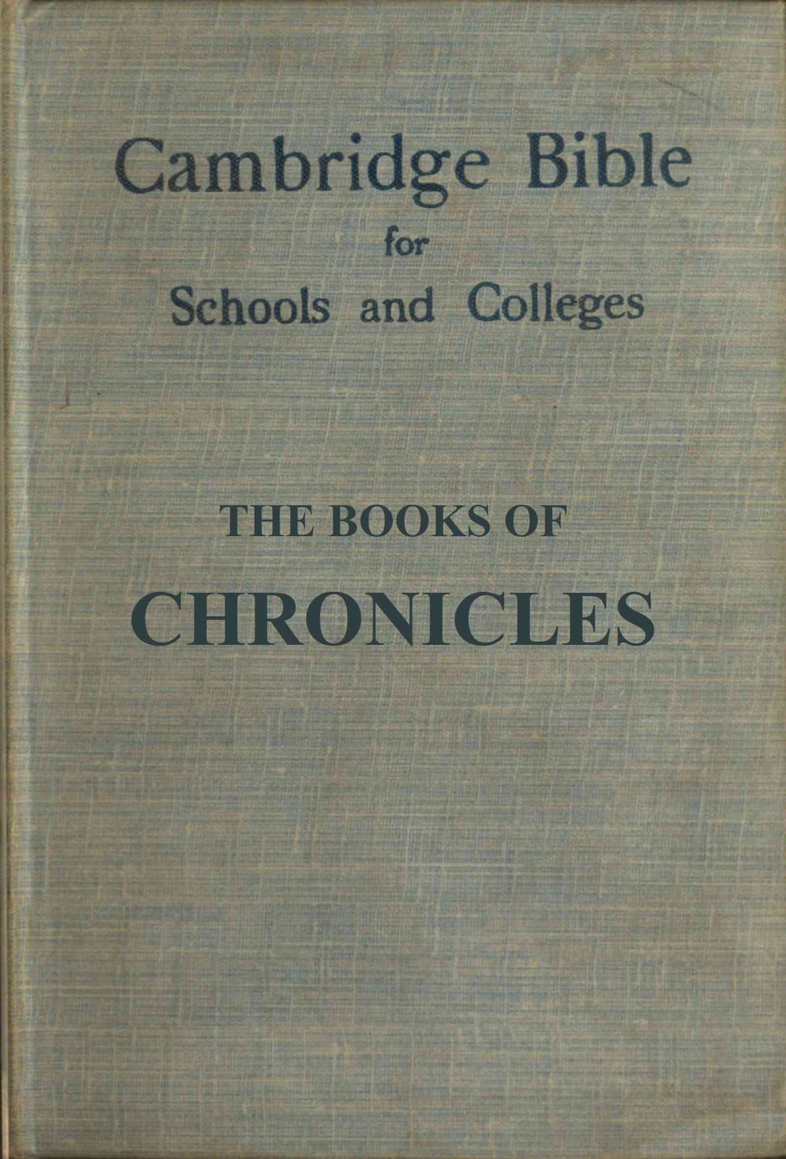 جلد کتاب The Books of Chronicles