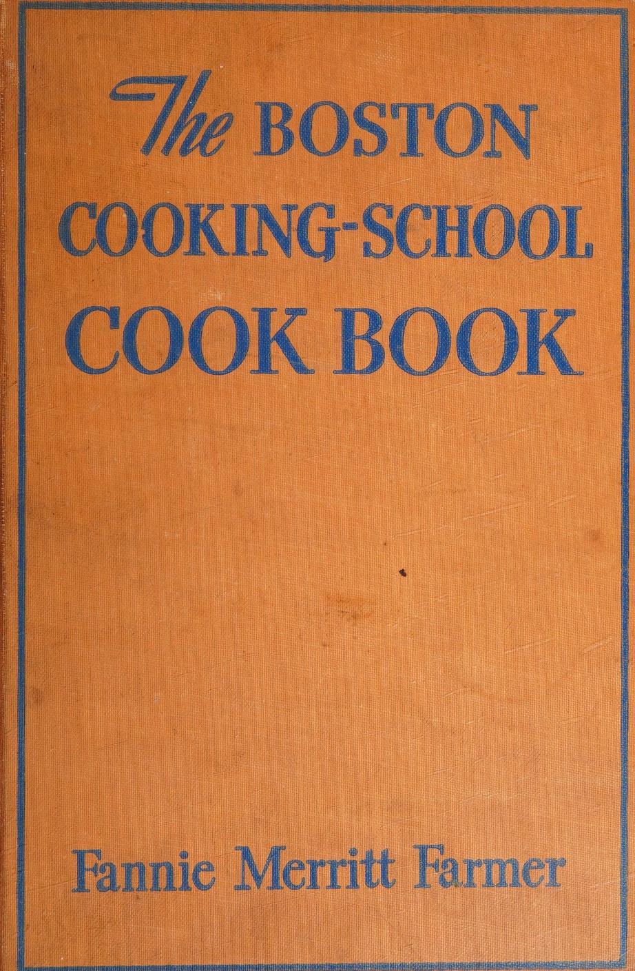 جلد کتاب The Boston Cooking-School Cook Book