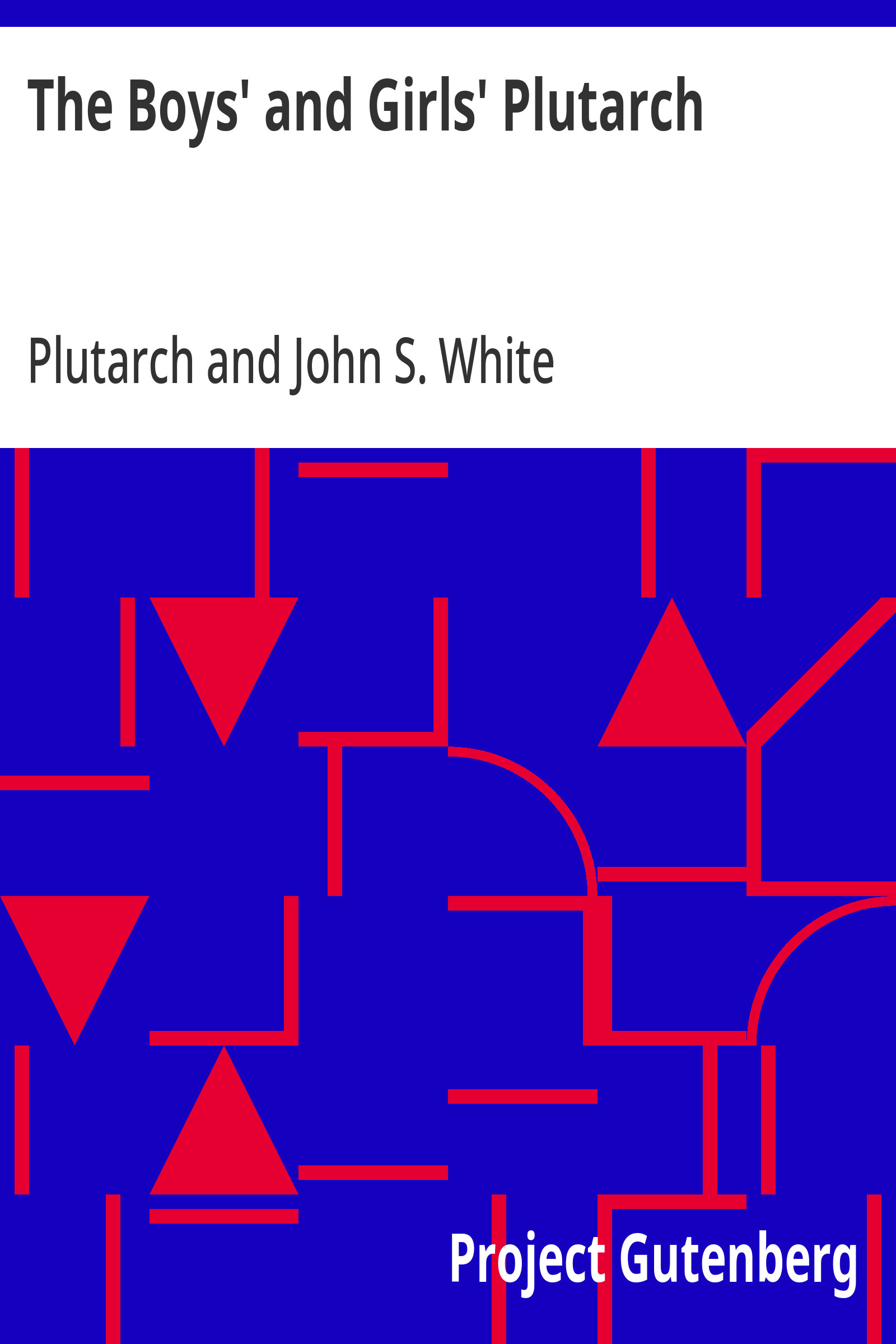 جلد کتاب The Boys' and Girls' Plutarch