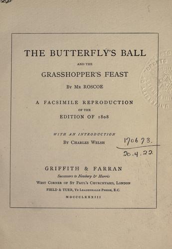 جلد کتاب The Butterfly's Ball and the Grasshopper's Feast