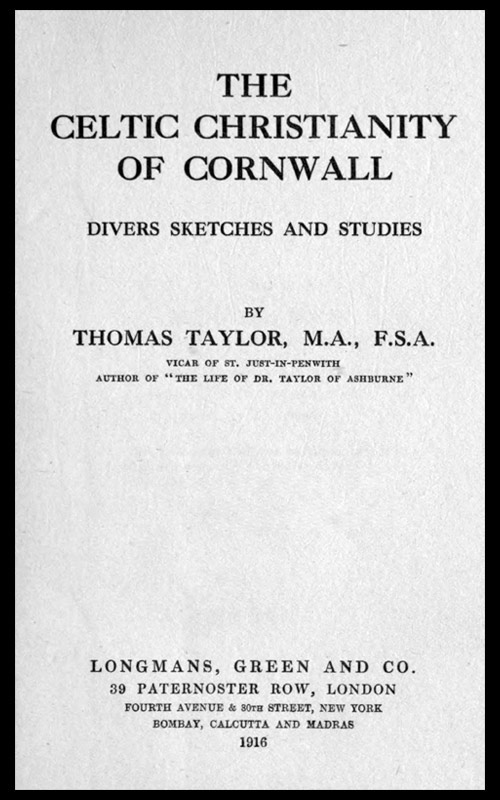 جلد کتاب The Celtic Christianity of Cornwall