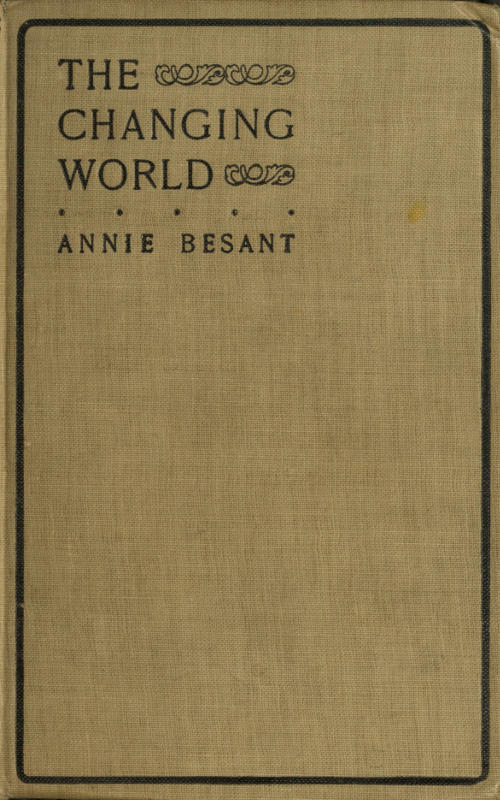 جلد کتاب The Changing World, and Lectures to Theosophical Students