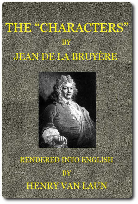 جلد کتاب The "Characters" of Jean de La Bruyère