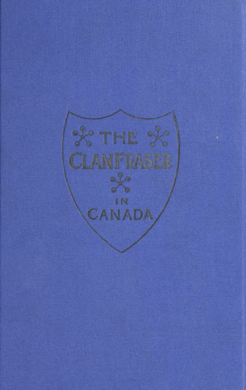 جلد کتاب The Clan Fraser in Canada
