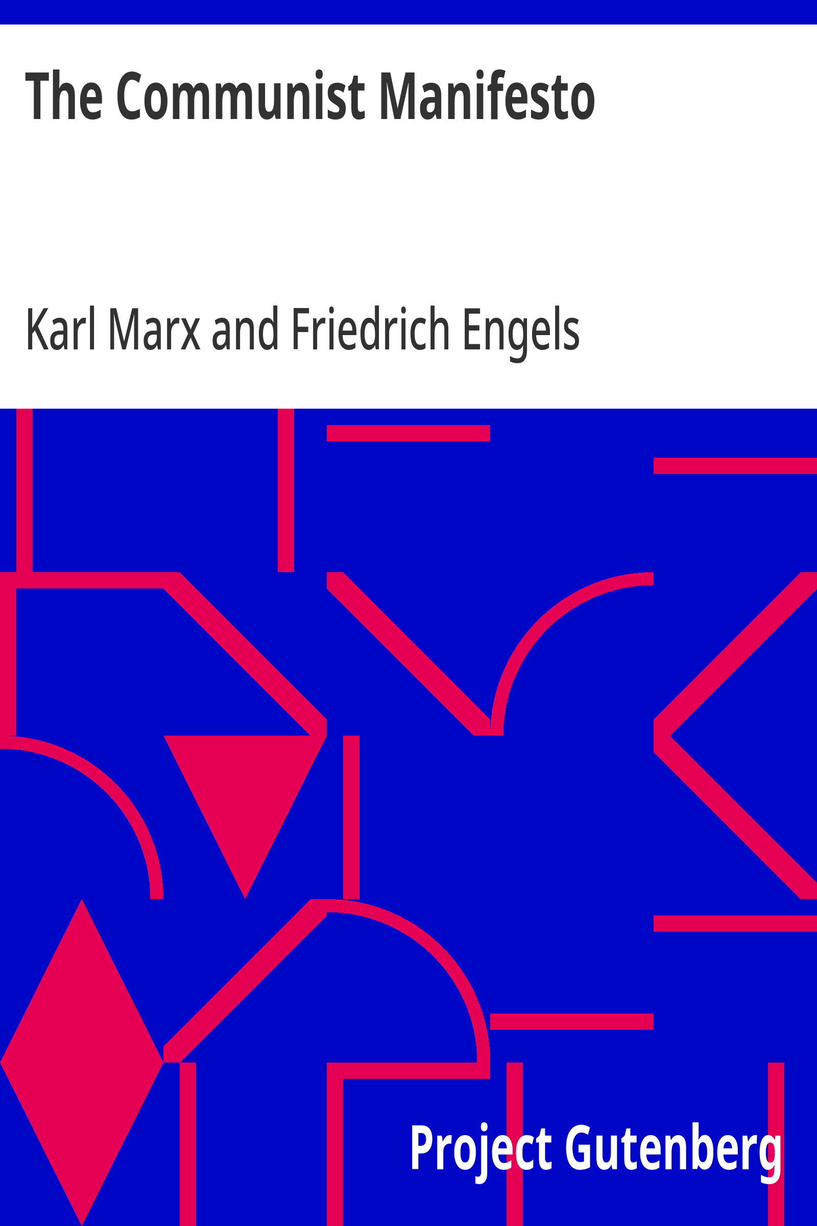 جلد کتاب The Communist Manifesto