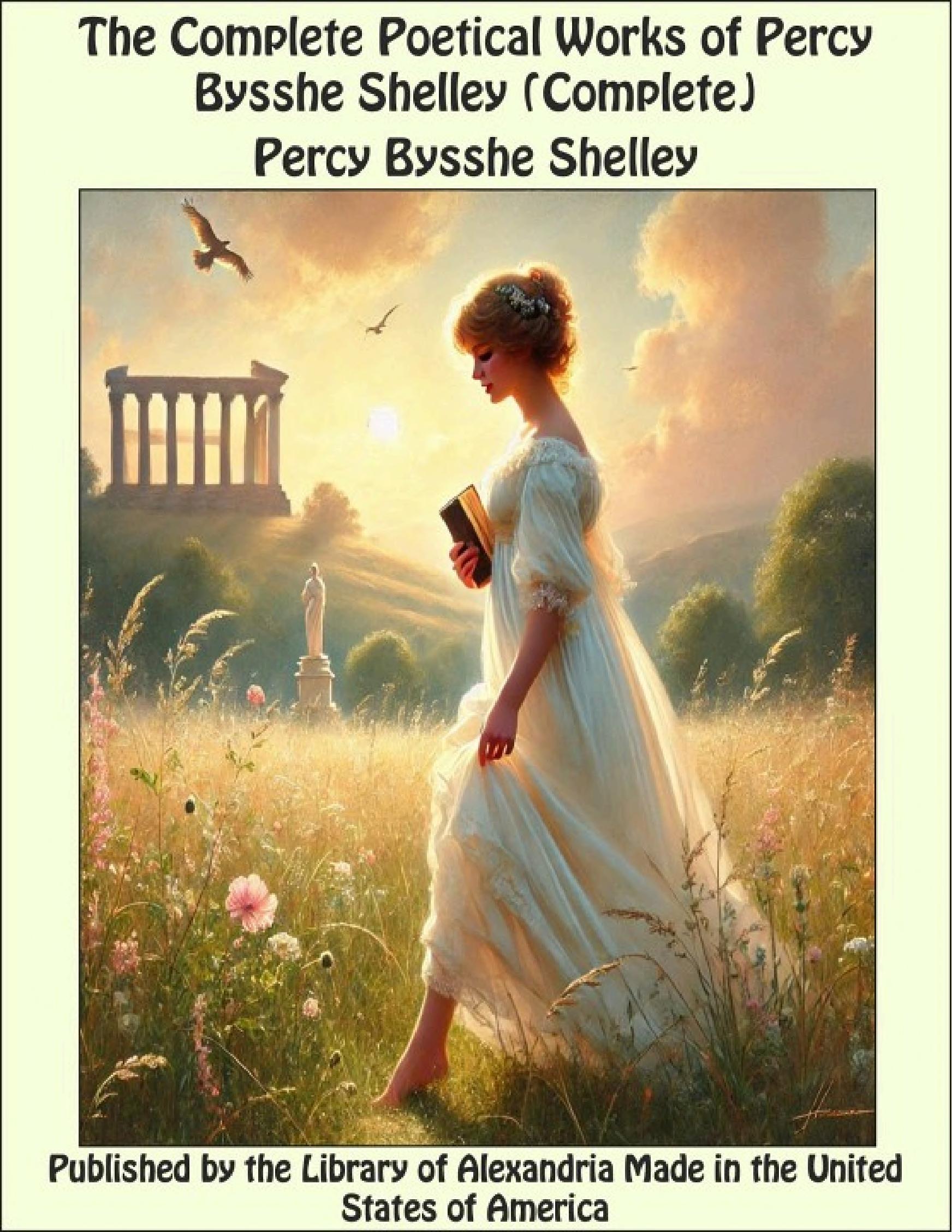 جلد کتاب The Complete Poetical Works of Percy Bysshe Shelley