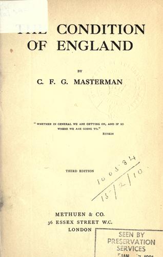 جلد کتاب The Condition of England