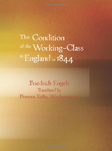 جلد کتاب The Condition of the Working-Class in England in 1844