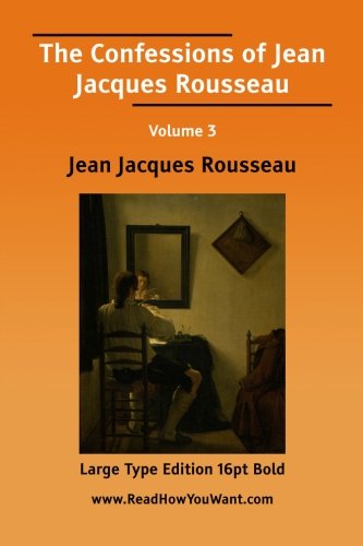 جلد کتاب The Confessions of Jean Jacques Rousseau