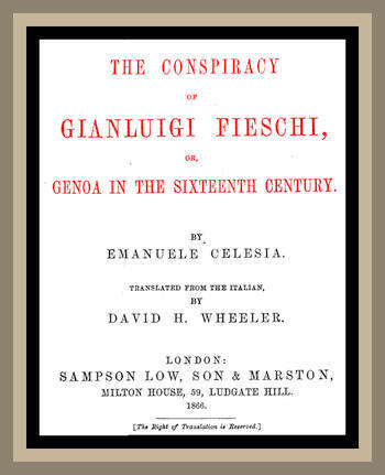 جلد کتاب The Conspiracy of Gianluigi Fieschi