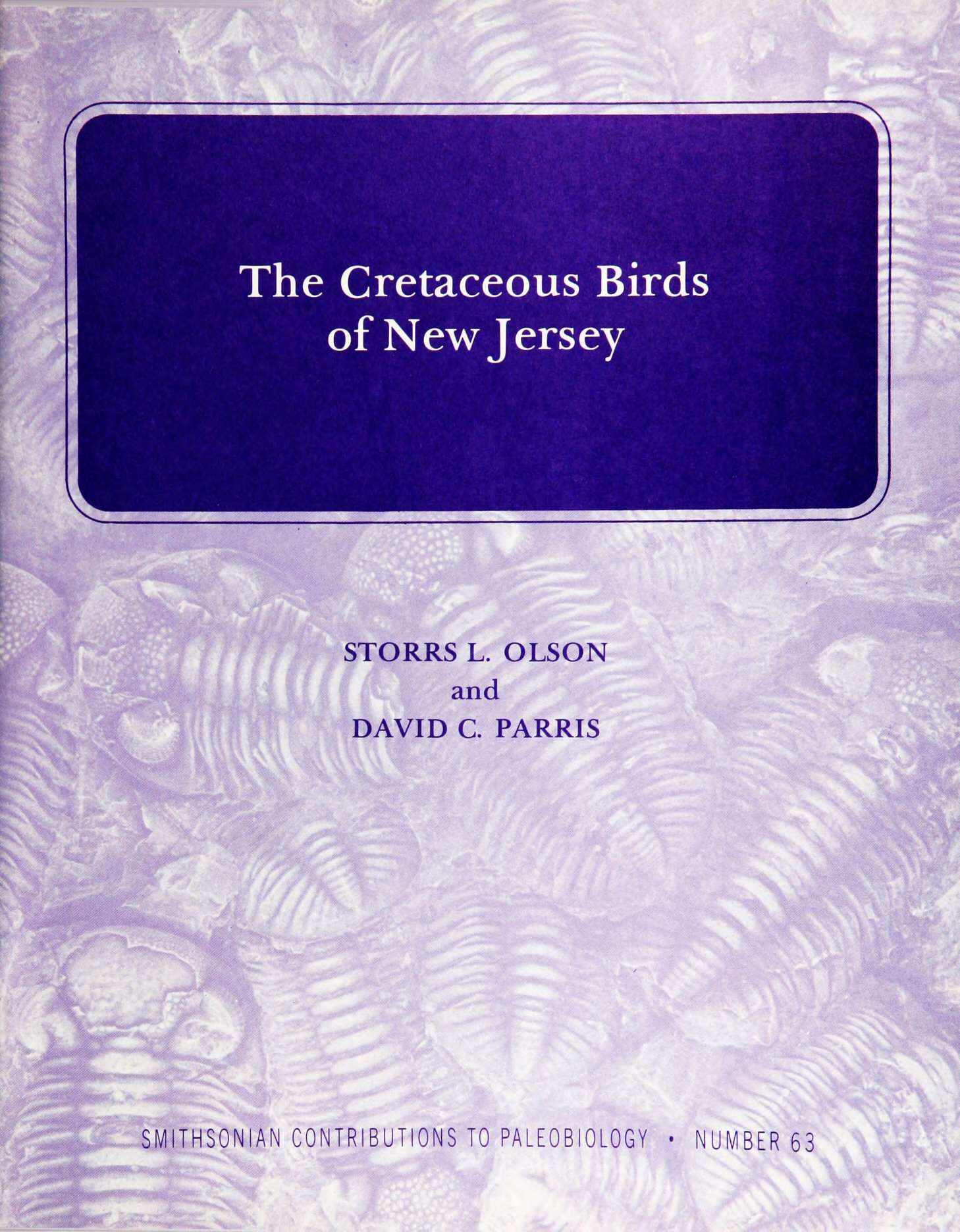 جلد کتاب The Cretaceous Birds of New Jersey