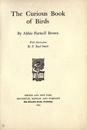 جلد کتاب The Curious Book of Birds