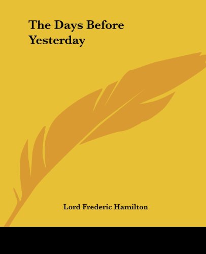 جلد کتاب The Days Before Yesterday