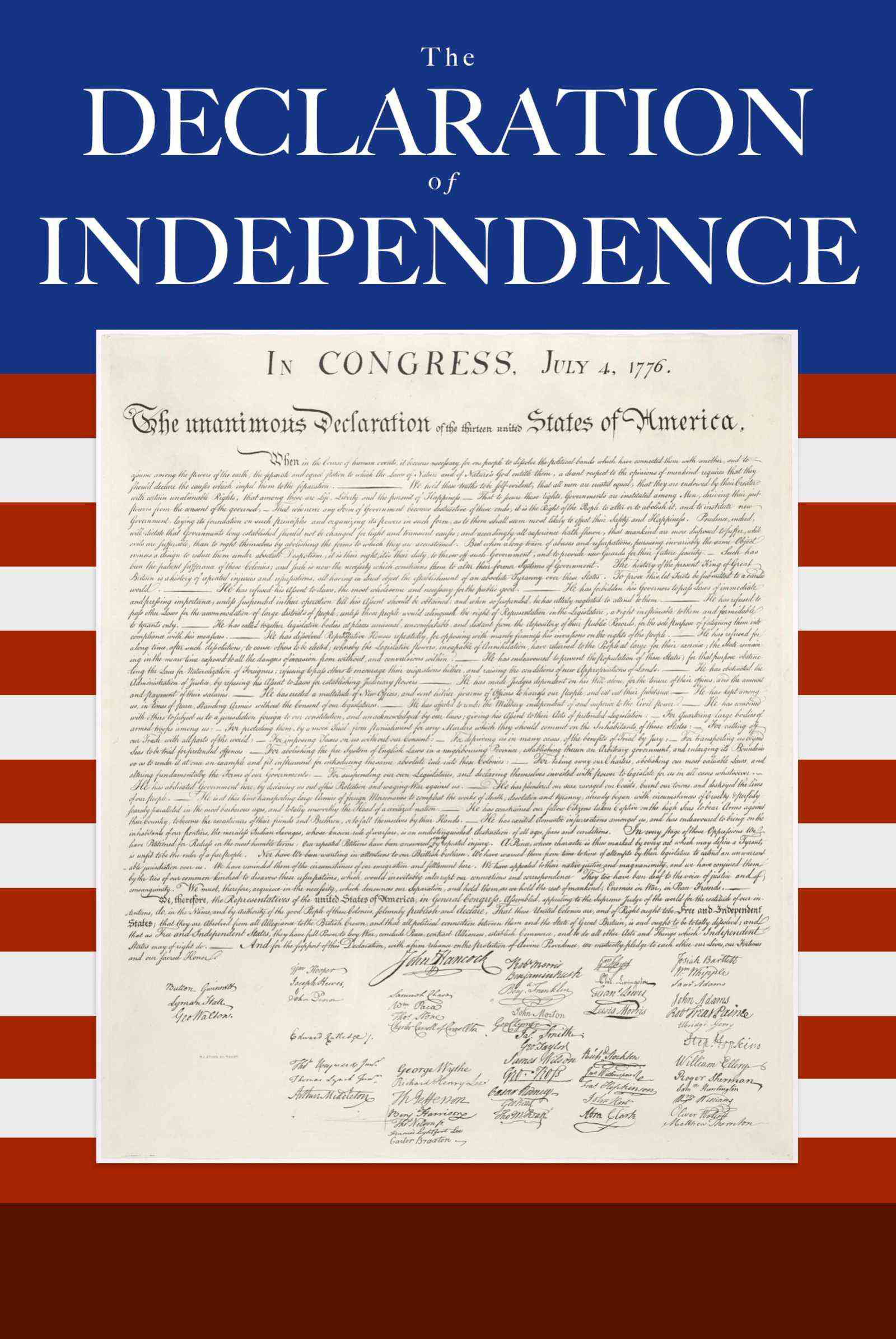 جلد کتاب The Declaration of Independence of the United States