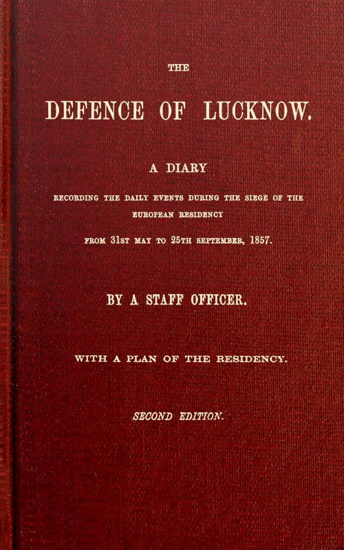 جلد کتاب The Defence of Lucknow