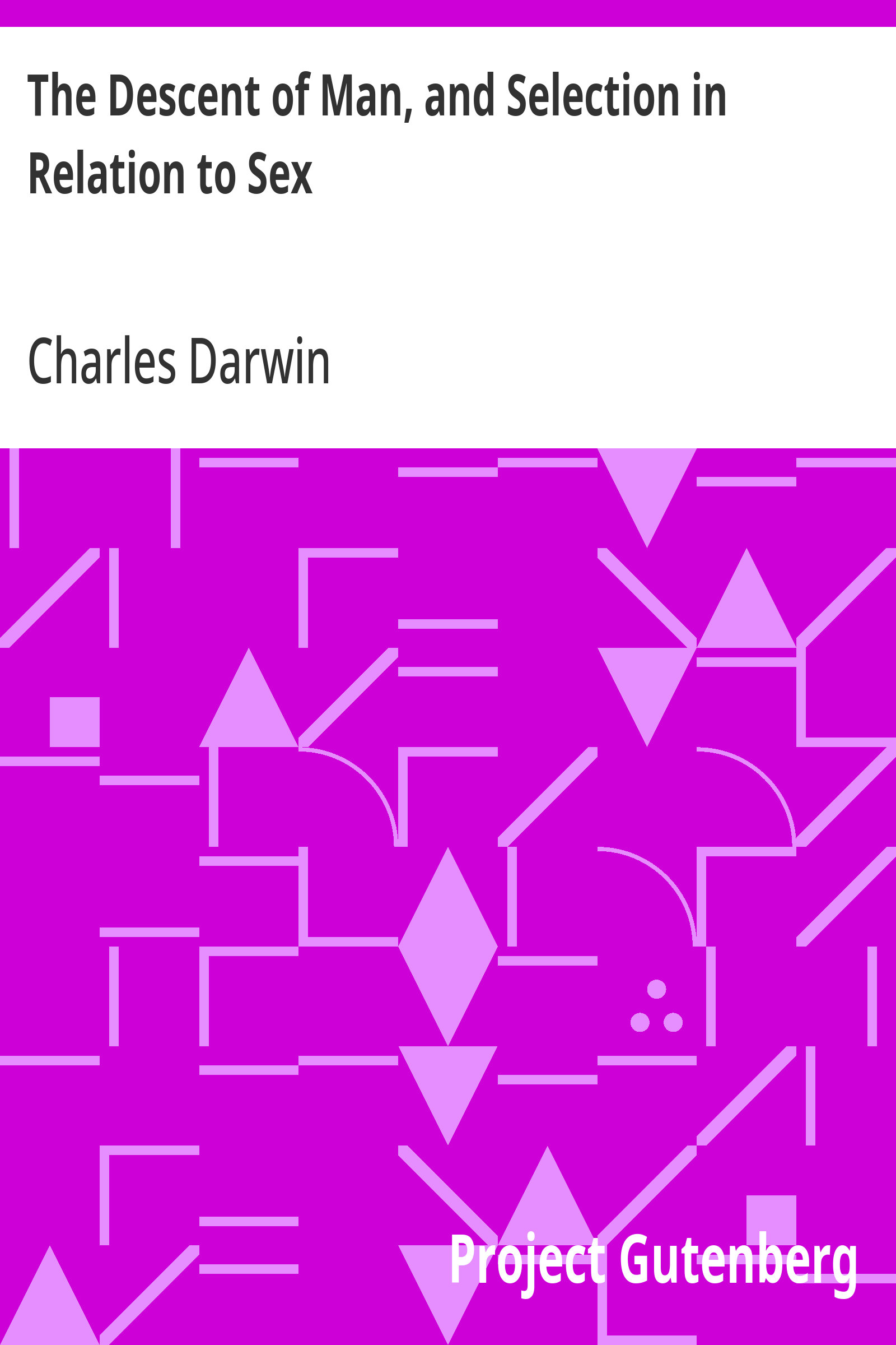 جلد کتاب The Descent of Man