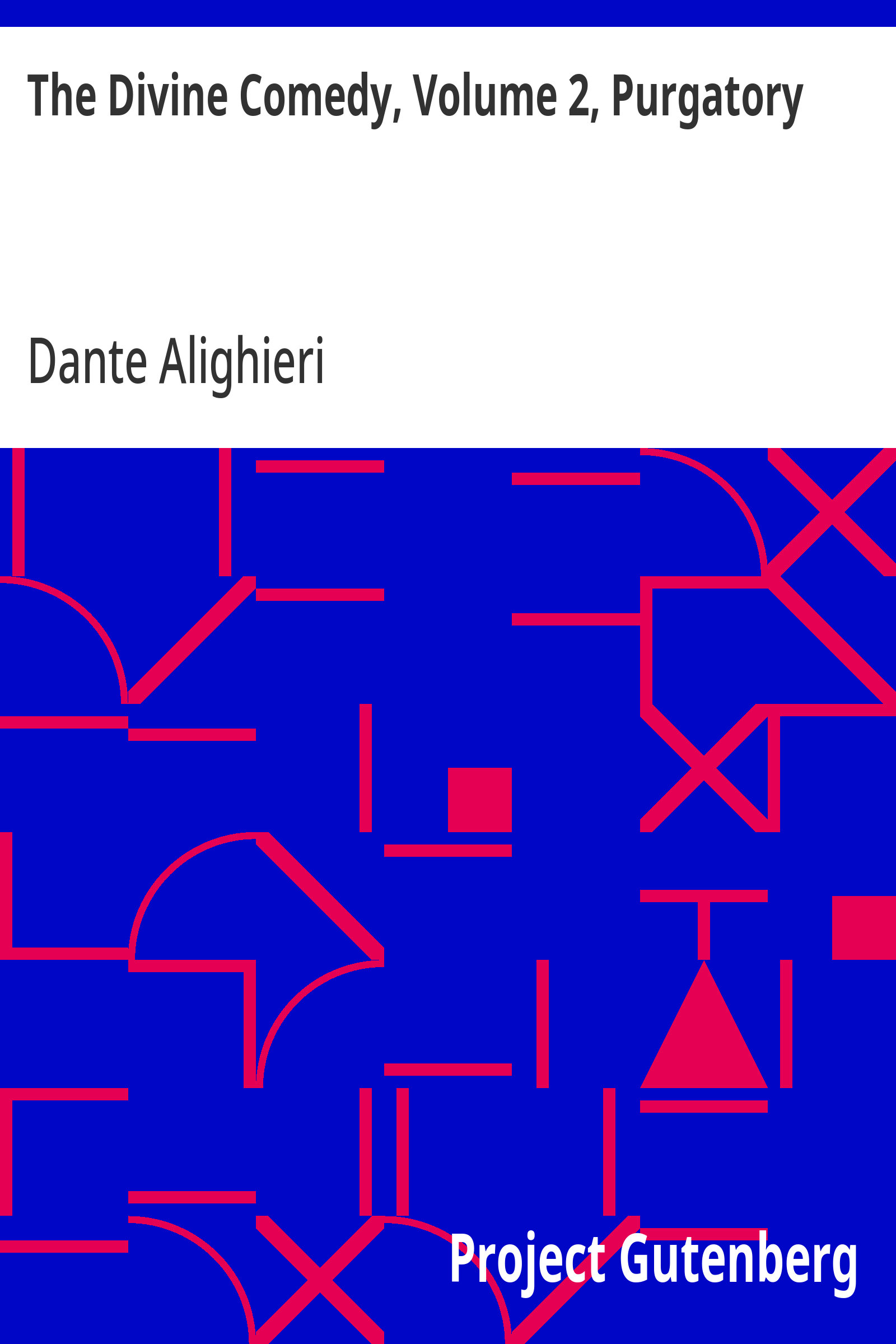 جلد کتاب The Divine Comedy, Volume 2: Purgatory