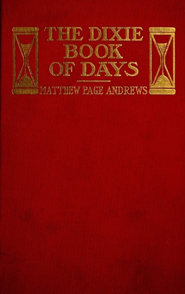 جلد کتاب The Dixie Book of Days