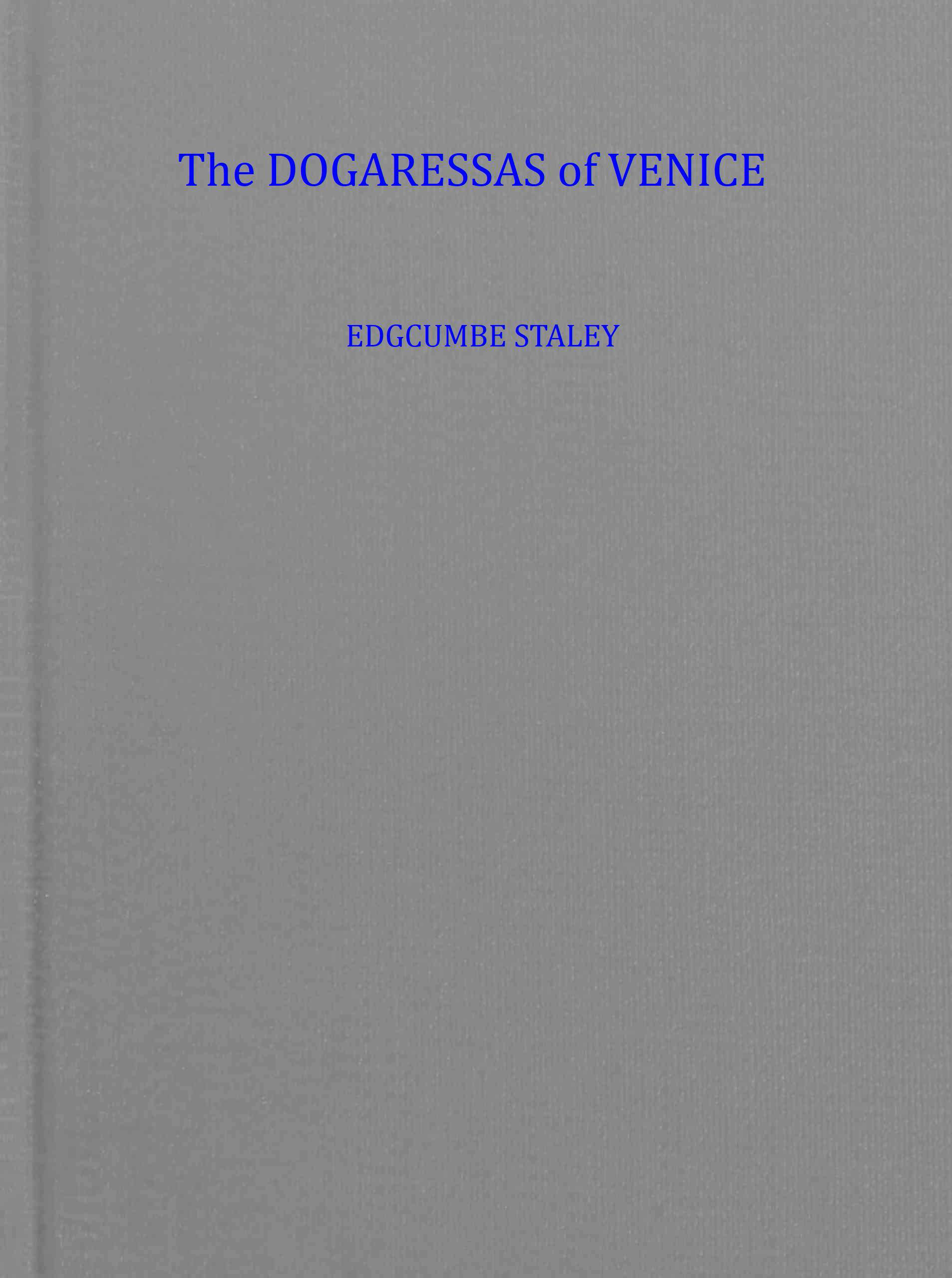 جلد کتاب The Dogaressas of Venice