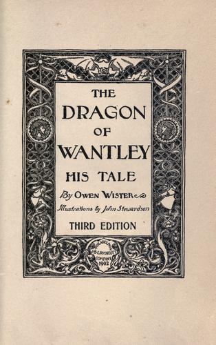 جلد کتاب The Dragon of Wantley: His Tale