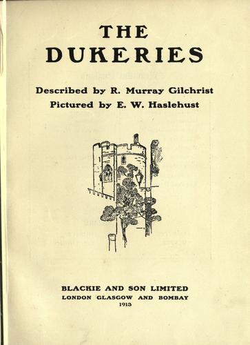 جلد کتاب The Dukeries