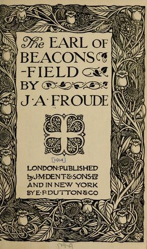جلد کتاب The Earl of Beaconsfield