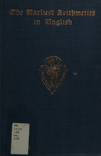 جلد کتاب The Earliest Arithmetics in English