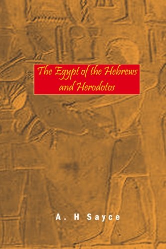 جلد کتاب The Egypt of the Hebrews and Herodotos