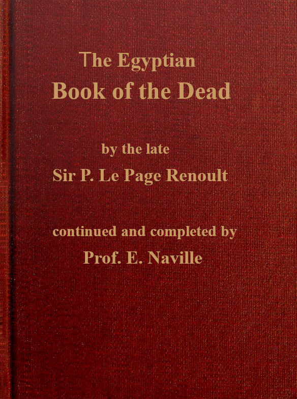 جلد کتاب The Egyptian Book of the Dead