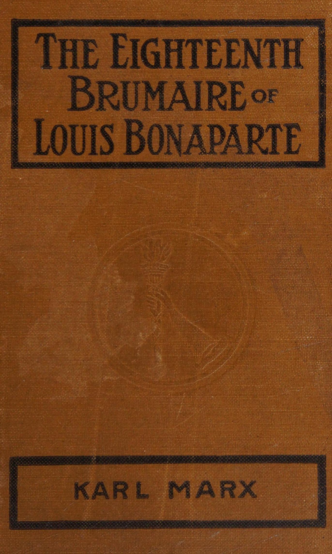 جلد کتاب The Eighteenth Brumaire of Louis Bonaparte