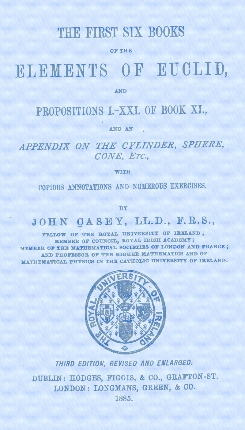 جلد کتاب The First Six Books of the Elements of Euclid