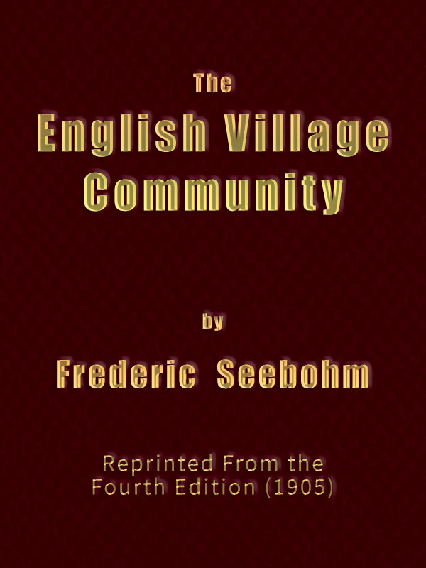 جلد کتاب The English Village Community
