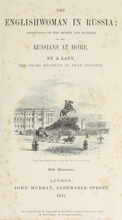 جلد کتاب The Englishwoman in Russia