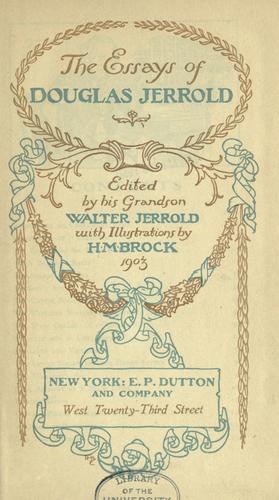 جلد کتاب The Essays of Douglas Jerrold