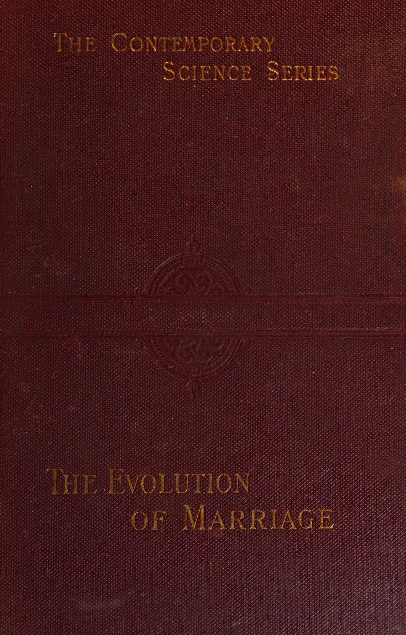 جلد کتاب The Evolution of Marriage and of the Family