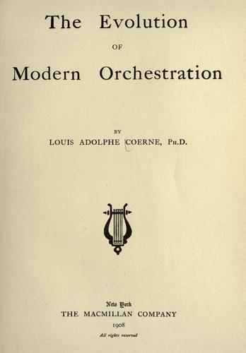جلد کتاب The Evolution of Modern Orchestration