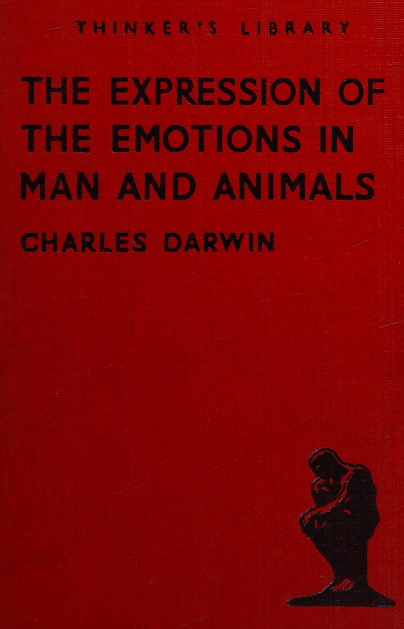 جلد کتاب The Expression of the Emotions in Man and Animals