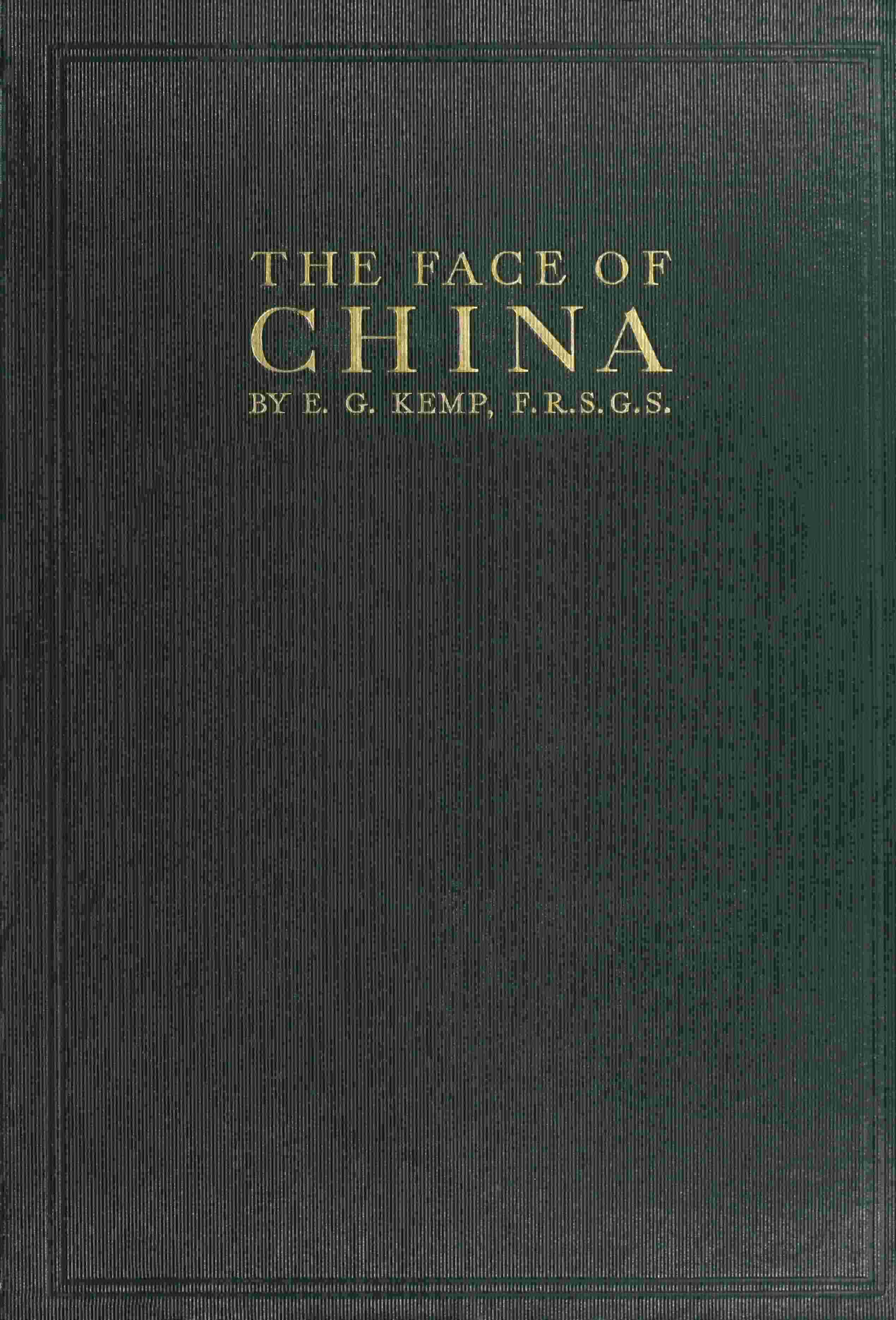 جلد کتاب The Face of China