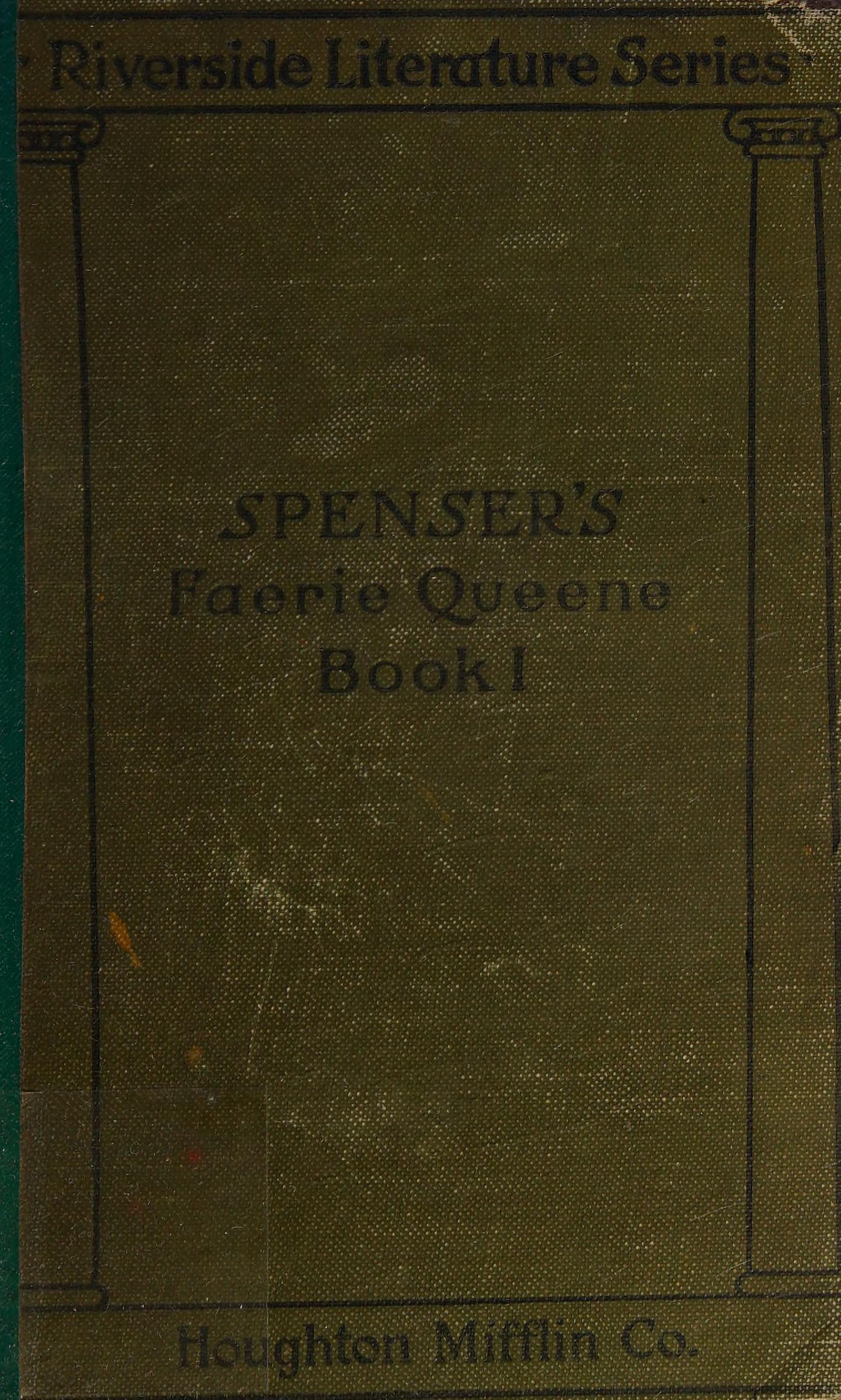 جلد کتاب The Faerie Queene — Volume 1