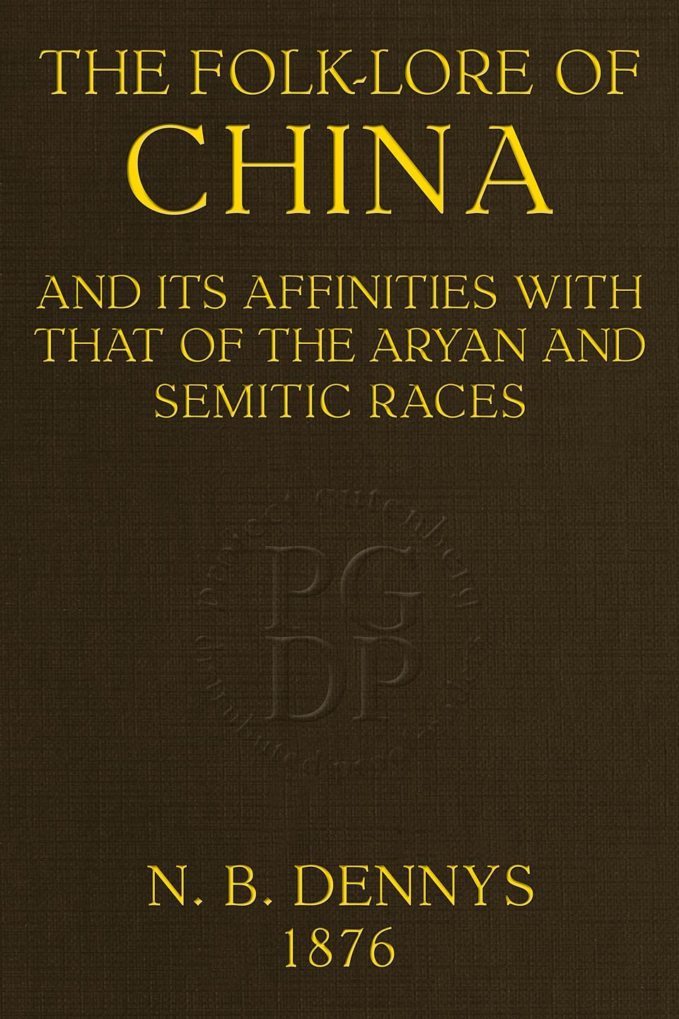 جلد کتاب The Folk-lore of China